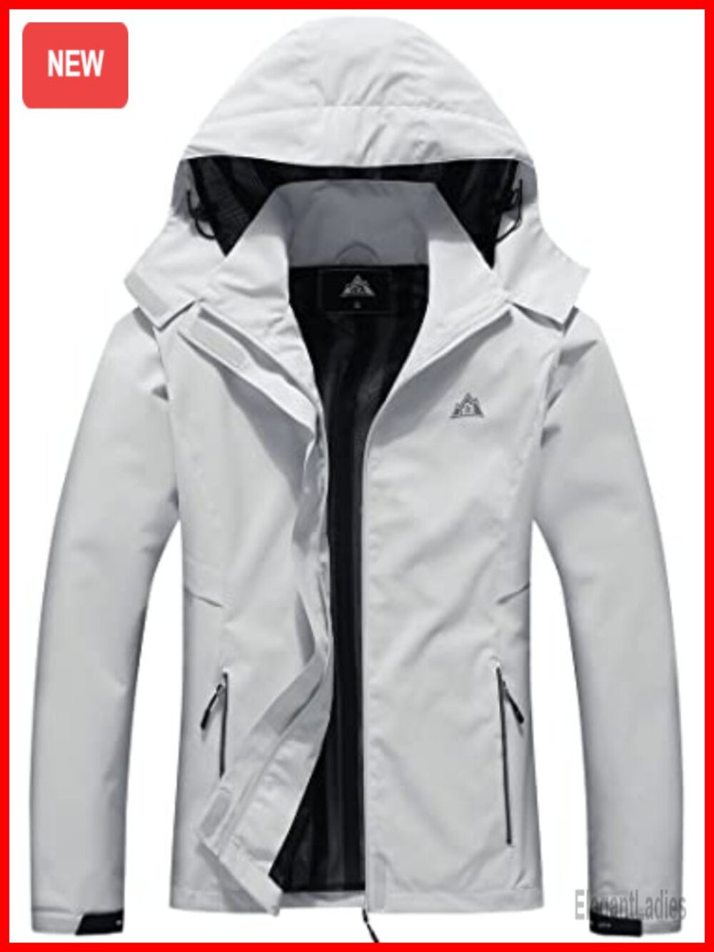 Women's Waterproof Rain Jacket Hooded Windbreaker Lightweight